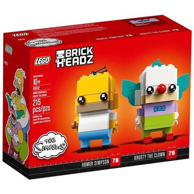 41632 Brickheadz - Homer Simpson e Krusty il Clown