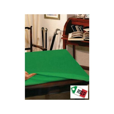 Croposy - Mollettone Verde proteggi Tavolo QUADRATO cm 140x140 gioco poker made Italy