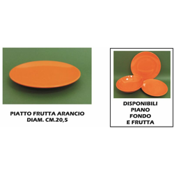 Bighouse It - PIATTO CERAMICA FRUTTA CM.20 ARANCIO en oferta