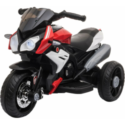 Moto elettrica per bambini 3-8 Anni con Luci Musica Batteria 6V Nera Rossa en oferta