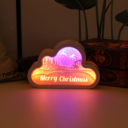 Luce notturna per camera da letto sul comodino (consegna senza batteria) Merry Christmas A (YD01) precio