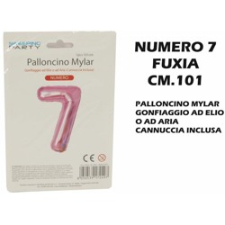 Bighouse It - PALLONCINO MYLAR CM.101 NUMERO 7 FUXIA precio