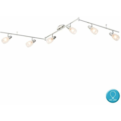 Etc-shop - Plafoniera Plafoniera Living Glass Illuminazione Spot regolabile in set con lampadine a LED precio