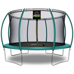 Trampolino a Zucca da Giardino ed Esterno con Rete di Sicurezza | 427 cm | Verde Scuro en oferta