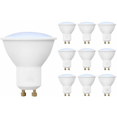 10Pz Faretto LED lampadina 7W SMD GU10 Kodak 71050 EU-6000 luce fredda