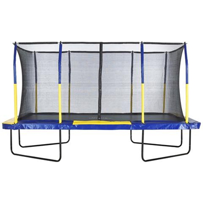 Trampolino Tappeto Elastico Professionale Rettangolare da Giardino Esterno | Completo di Rete di Sicurezza | 457 x 274 cm