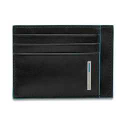 Bustina Porta Carte di Credito Tascabile Collezione Blue Square Nero características