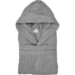 Accappatoio 100% cotone grigio taglia M con tasche cappuccio e cintura características