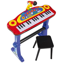 Pianola con sgabello e microfono My Music World en oferta