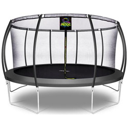 Trampolino a Zucca da Giardino ed Esterno con Rete di Sicurezza | 457 cm | Antracite precio