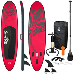 Surfboard Stand Up Paddle Board Sup Limitless Pagaia Gonfiabile Rosa 308x76x10 en oferta