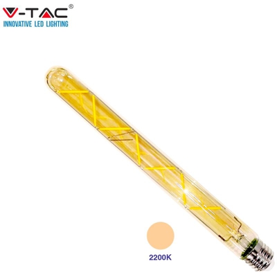 VT-2008 LAMPADINA LED E27 7W TUBOLARE 7 FILAMENTI AMBRATA - SKU 7144 - V-tac