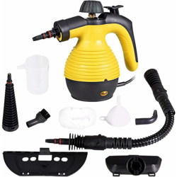 Pulitore Vapore 350 ml, Pulitore a Vapore Portatile Multiuso 3 Bar, con 9 Accessori, Giallo en oferta