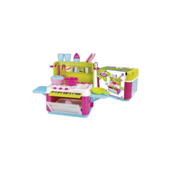 Set Cucina Da Appoggio Da Tavolo Con Accessori Gioco Bambina Posate Patti precio