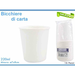 Bighouse It - BICCHIERE CARTA ML.220 SET 16 PZ. precio