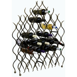 DanDiBo Scaffale-Vini “Grand Feu” Metallo Ferro-battuto per 40 Bottiglie Porta Bottiglie 95cm precio