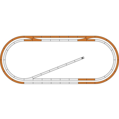 51250 H0 geoLINE (con massicciata) Kit di espansione - Roco