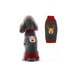 maglione per cani di Natale, con collo alto, motivo natalizio, caldo maglione per cuccioli di cane, ideale come regalo per cani - Petcare precio