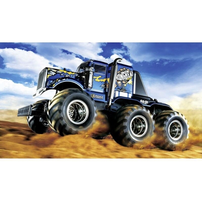 Konghead 6x6 Brushed 1:18 Automodello Elettrica Monstertruck 4WD In kit da costruire - Tamiya