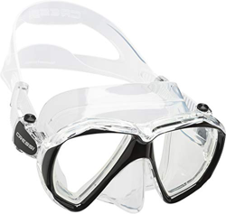 Cressi Ranger Mask Maschera Subacquea a Due Vetri Temperati, Unisex – Adulto, Trasparente/Nero, Taglia Unica características