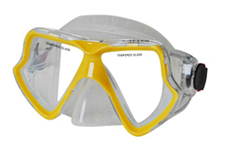 CALTER Maschera Subacquea Senior 282s, Giallo, One Size en oferta