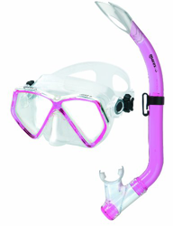 Mares 411730, Set Maschera e Snorkel Unisex Bambini, Riflesso Rosa Chiaro, Taglia Unica características