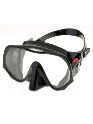 Atomic Aquatics Frameless Mask for Scuba Diving and Snorkeling - Regular Black