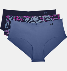 UA Pure Stretch Hipster Underwear Print da donna in confezione tripla en oferta