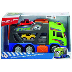 Happy Scania Car Transporter 42 Cm Con Luci E Suoni E 2 Mini Squeezies en oferta