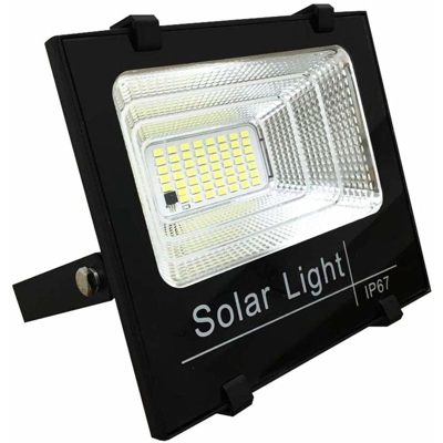 Faro Led Smd 200 W Pannello Solare Energia Crepuscolare Telecomando Dr [Classe Di Efficienza Energetica A]