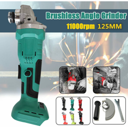 Drillpro - 800 W 18 V batteria al litio smerigliatrice angolare senza spazzole levigatrice levigatrice levigatrice smerigliatrice angolare 125 mm per en oferta