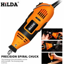 Drillpro - 200W 220V Mini smerigliatrice elettrica a velocità variabile Trapano rotante Rettificatrice Fresatura Lucidatura Utensile rotante características