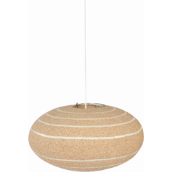 Ufo - Lampadario Ovale In Resina Sabbiata en oferta