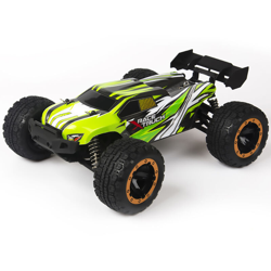 RC Auto 1/16 Brushless 2.4G 4WD Fuoristrada elettrico LED Truck VERDE en oferta