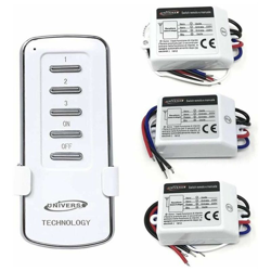 Universo - Telecomando Wireless Switch 3canali Centralina Controllo Luci A Distanza 25 Mt en oferta