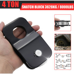 Snatch Block Winch Pulley Off Road 4x4 Recovery 2 4 8 tonnellate tonnellate (4T) en oferta