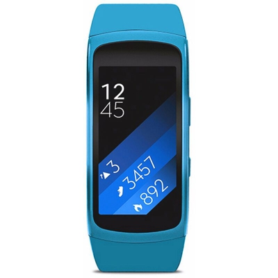 Sostituzione cinturino cinturino in silicone L per orologio Samsung Gear Fit 2 blu