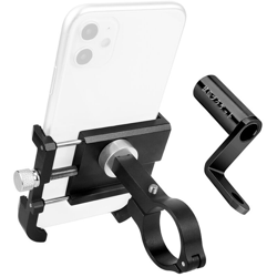 Supporto per cellulare BG-077 in lega di alluminio + base di conversione elettrica in lega di alluminio nera en oferta