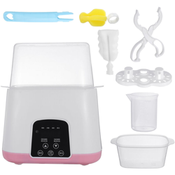 Termostato per il riscaldamento automatico della bottiglia con isolamento rosa, sterilizzatore per latte caldo 2 in 1 precio