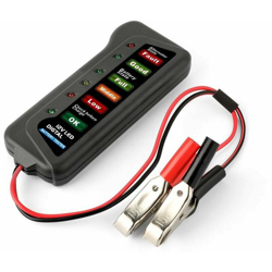 Tools - Tester Digitale Per Verifica Controllobatteria Auto Moto 12v 6 Led en oferta