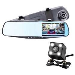 4.3 '' 1080P DVR Videoregistratore Dashcam Videocamera vista posteriore Dual Lens Auto características