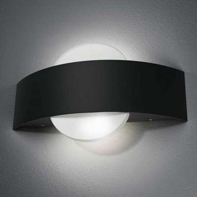 Universo - Applique Led 8 Watt A Parete Lampadaluce Bianca Doppia Emissione E17-nf