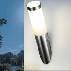 Bakaji - Lampada Paletto Luce Parete Giardino Acciaio Palo Applique Illuminazione Esterno características