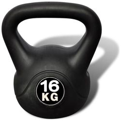 Attrezzature per Fitness Nera Plastica 16 kg 90393 precio