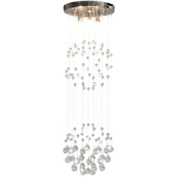 Lampadario Perle di Cristallo a Sfera Argento 3 Lampadine G9 - Argento - Youthup precio