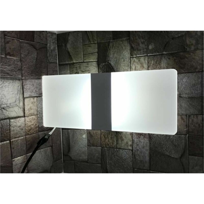 Applique In Vetro Da Parete Lucebianca Lampada Led Interno 8w