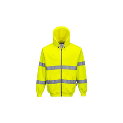 Felpa con cappuccio e zip alta visibilità | XL - Yellow - NEUTRO (SENZA PERSONALIZZAZIONE) - Yellow en oferta