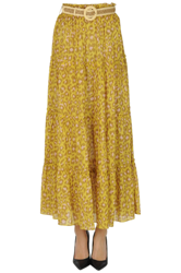 Animal print long skirt en oferta