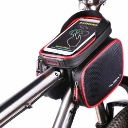 Borse da telaio per bici, manubrio da ciclismo impermeabile a sgancio rapido Borsa per bagagli da bici Telaio anteriore Borsa da bici per tubo en oferta