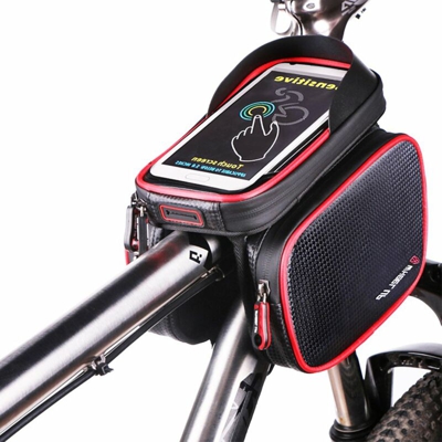 Borse da telaio per bici, manubrio da ciclismo impermeabile a sgancio rapido Borsa per bagagli da bici Telaio anteriore Borsa da bici per tubo